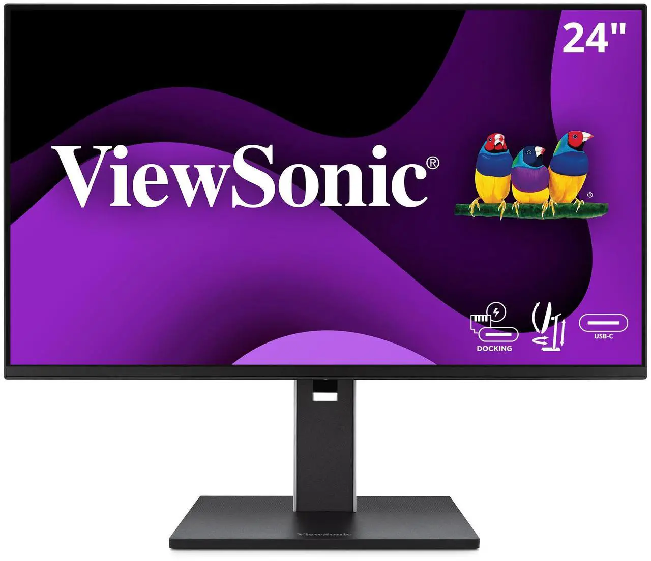 Main image of ViewSonic VG2458 24 Inch 1080p IPS Docking Monitor with Advanced Ergonomics, 100W USB C, 5-port USB Hub, HDMI, DisplayPort, and Daisy Chain for Home and Office
