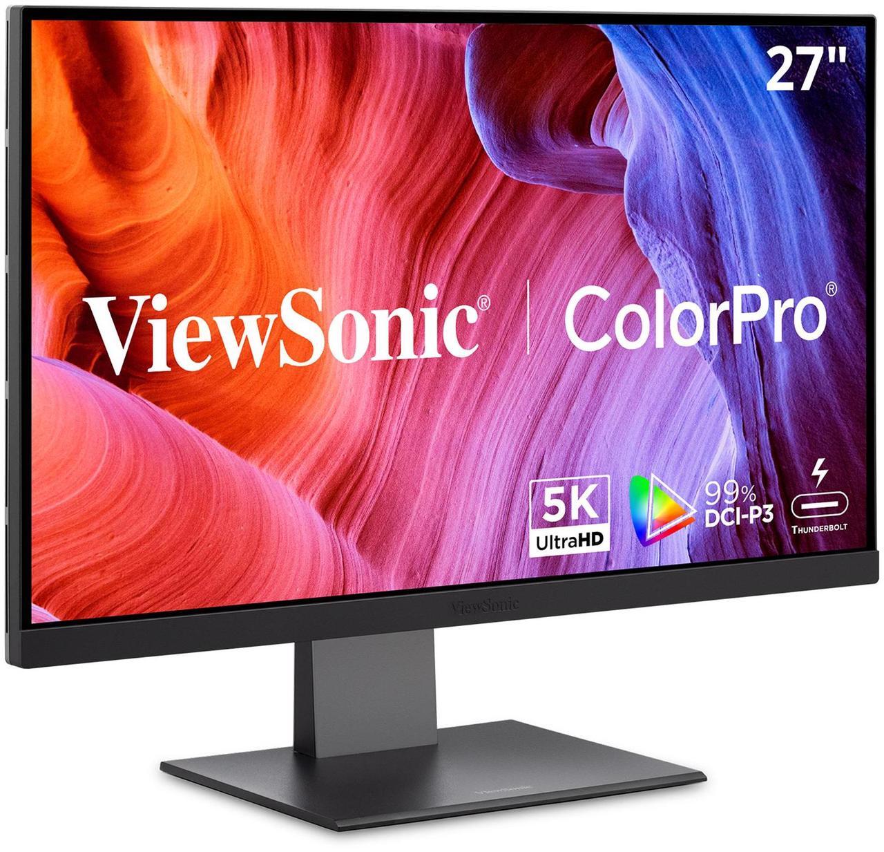 Main image of ViewSonic VP2788-5K 27" 5K Mac-Ready Monitor with 100% sRGB, 99% DCI-P3, Pantone Validated, Advanced Ergonomics, Thunderbolt 4, USB Hub, HDMI, and DP for Home and Office