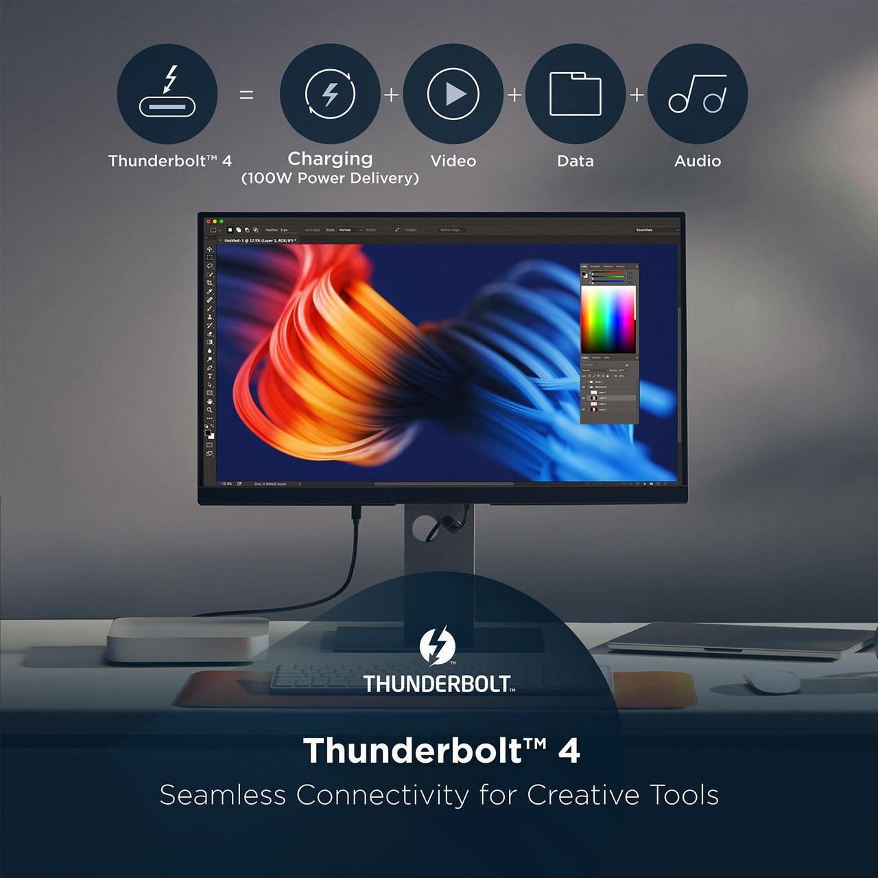 Open Box: ViewSonic VP2488-4K 24 Inch 4K Mac-Ready Monitor with 100%sRGB, 98% DCI-P3, Pantone Validated, Advanced Ergonomics, Thunderbolt 4, USB Hub, HDMI, and DP for Home and Office - Newegg.ca - Open Box condition - Image 24