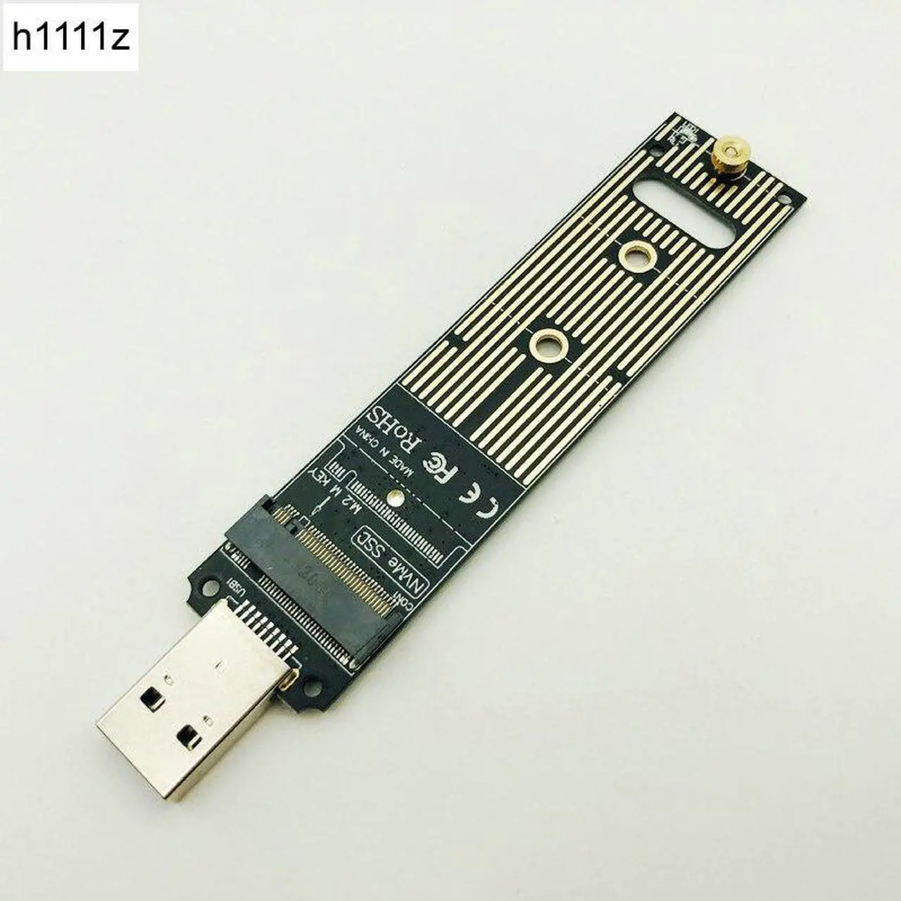 Main image of Portable High Performance NVME to USB Adapter M.2 SSD to Type-A Card USB 3.1 Gen 2 Bridge Chip to M2 SSD Key M for Windows XP/7/