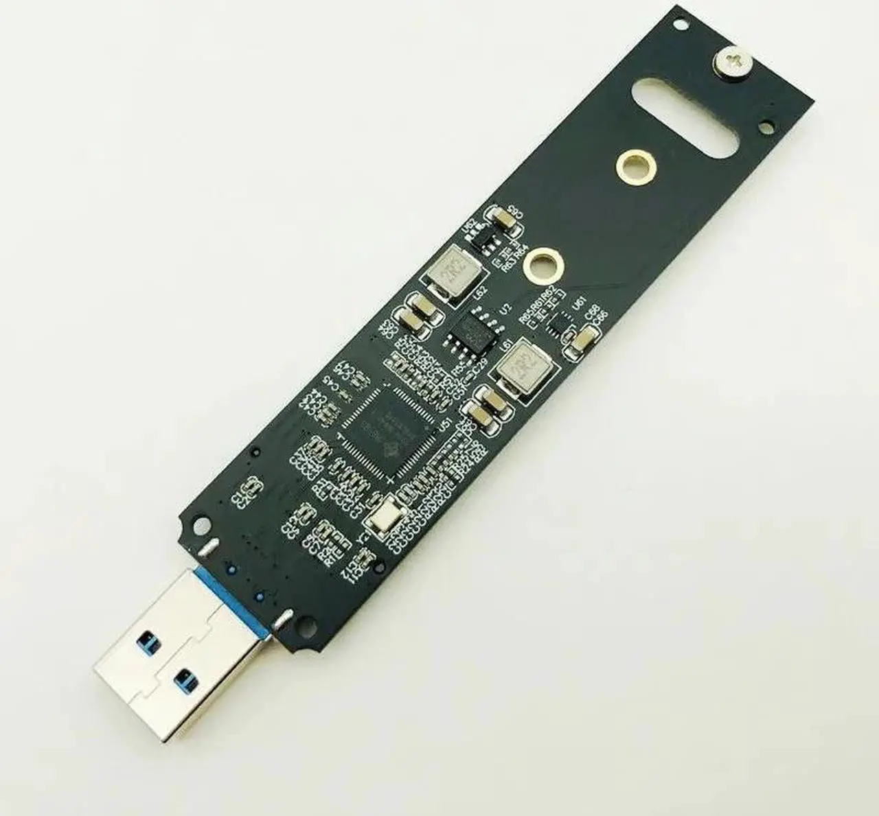 Alt view image 4 of 6 - Portable High Performance NVME to USB Adapter M.2 SSD to Type-A Card USB 3.1 Gen 2 Bridge Chip to M2 SSD Key M for Windows XP/7/