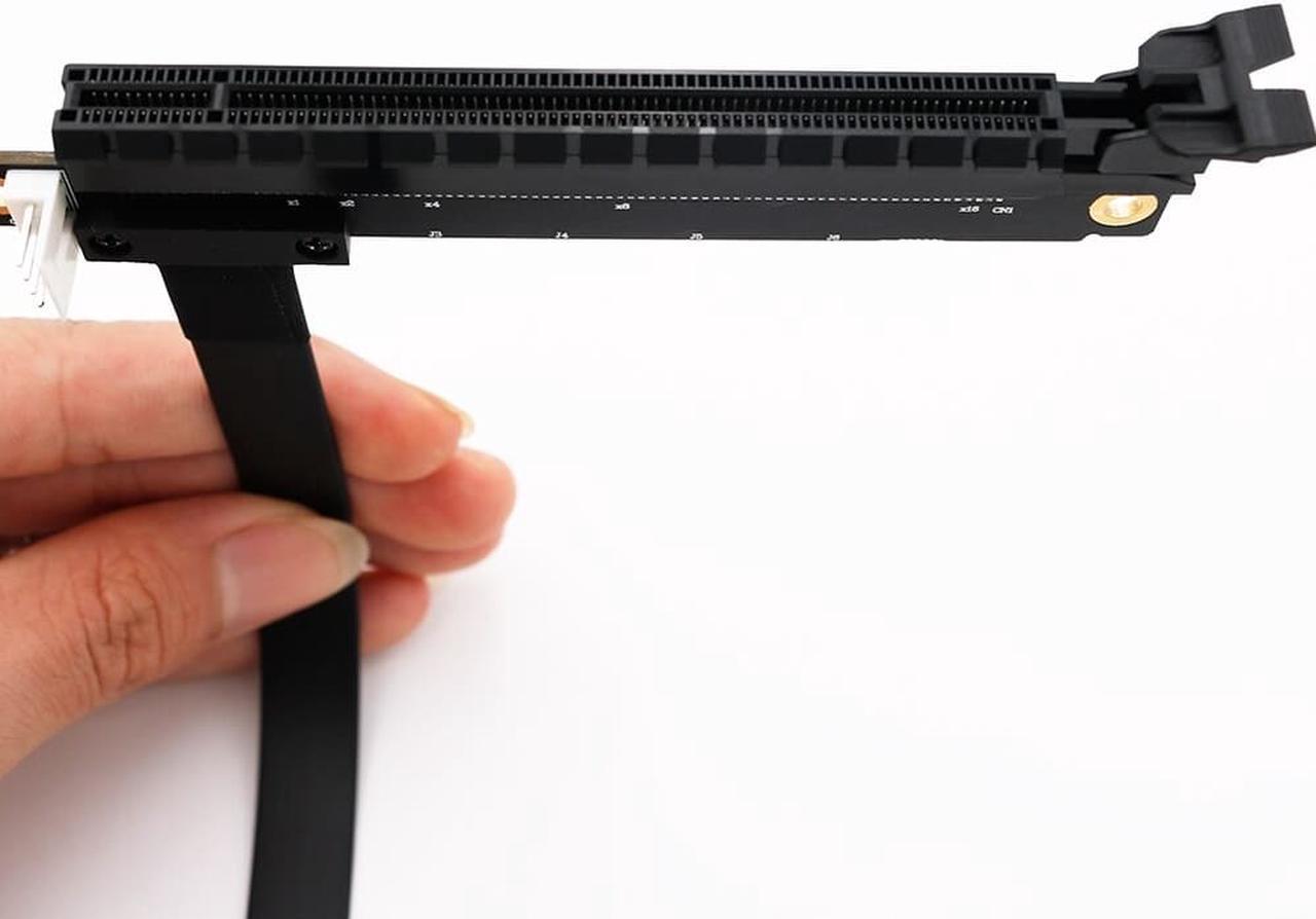 Alt view image 6 of 6 - PCIE 1X TO 16X Flexible Extension Cable PCI Express 1 to 16 X Adapter PCIE Riser Card Extender SATA to IDE 4Pin Power for Mining