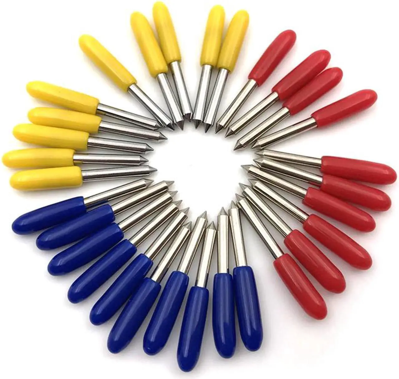 Alt view image 3 of 4 - 45Pcs 30 45 60 Degree Roland Cutting Plotter Cutter Knife Blades Offset Refine Rabbit Redsail Cutter Plotter Cutting Blades