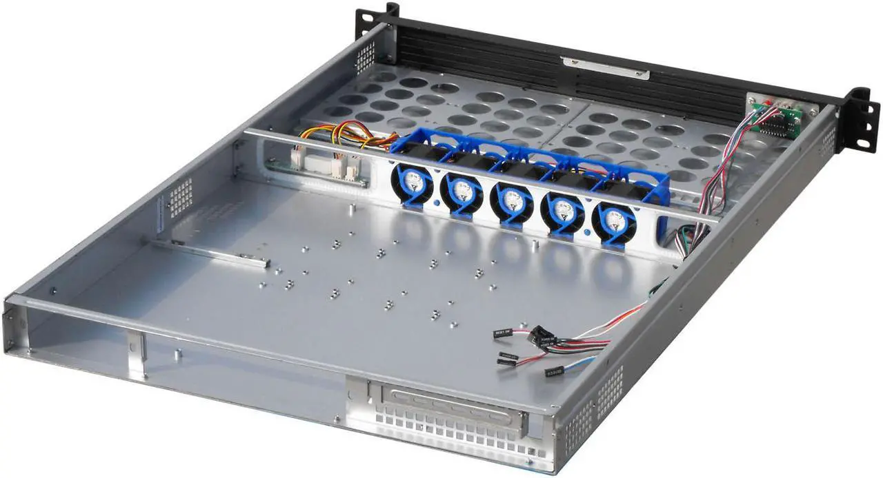 Alt view image 4 of 5 - 1U server chassis / standard 19 "rack-mounted server chassis / 4 standard 3.5" hard disk slots / suitable for installation of various motherboards with E-ATX 12 "× 13" and below sizes / empty chassis