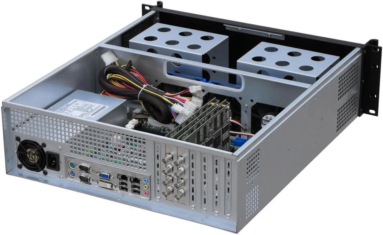 Alt view image 6 of 7 - 3U server chassis / standard 19-inch rack server chassis / suitable for installing various motherboards of ATX 12 "× 9.6" and below size / empty chassis