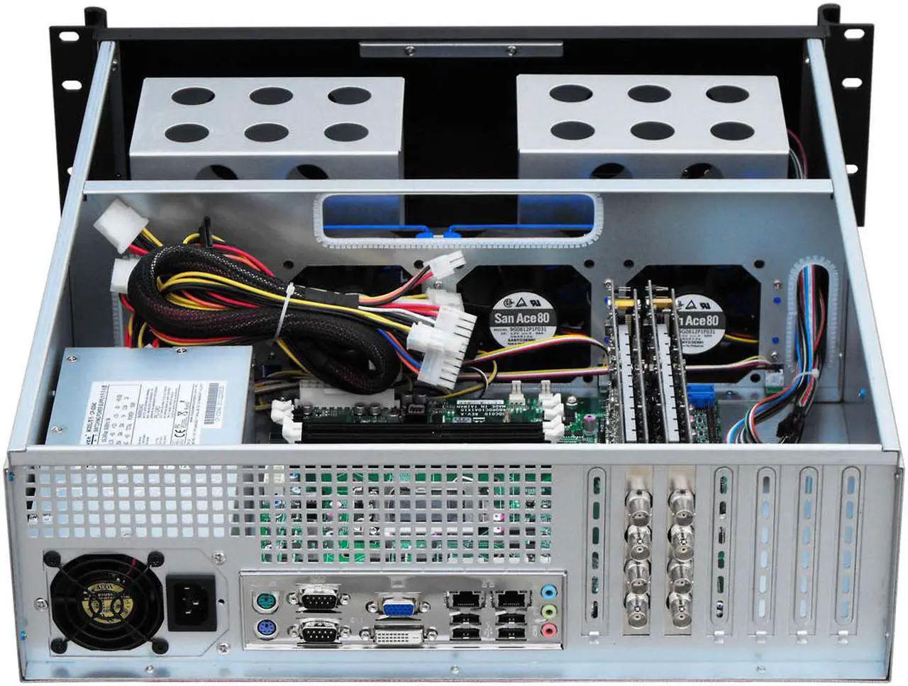 Alt view image 5 of 7 - 3U server chassis / standard 19-inch rack server chassis / suitable for installing various motherboards of ATX 12 "× 9.6" and below size / empty chassis