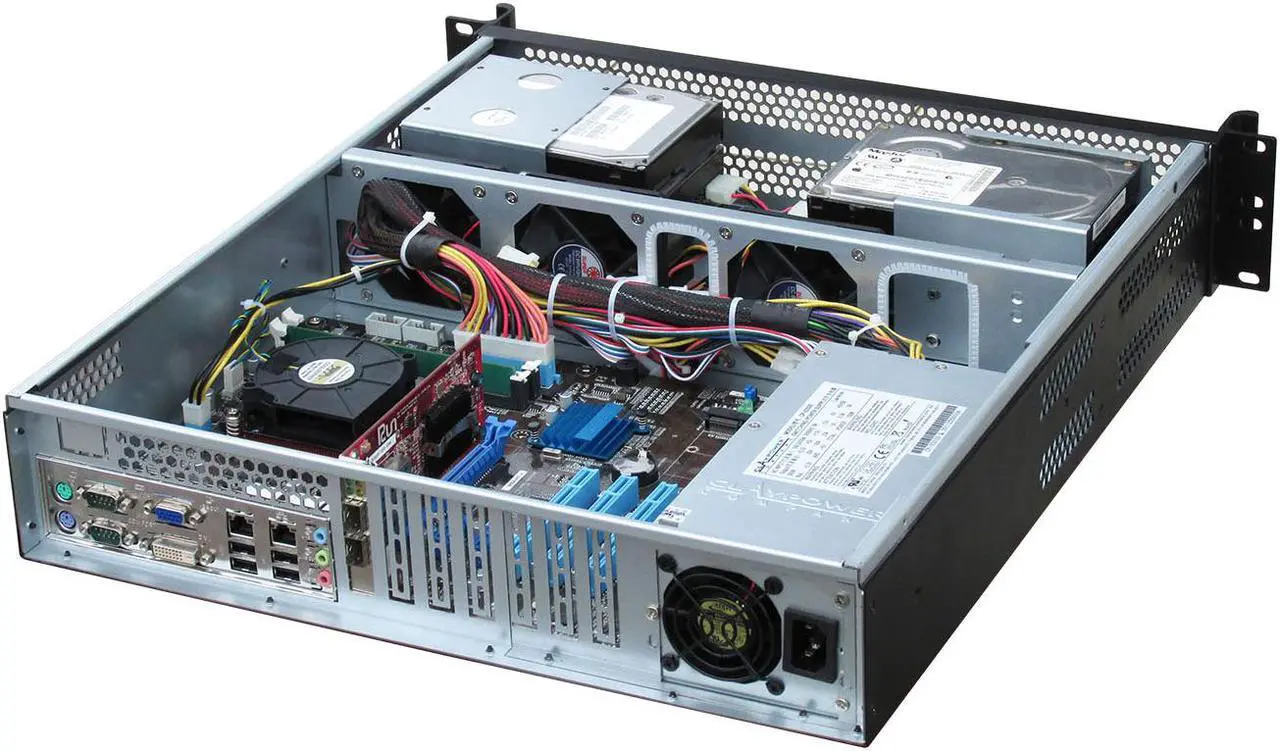 Alt view image 3 of 7 - 2U server chassis / 12 "× 10.5" and below motherboards can be installed / Application storage, security, Internet of Things and various application servers