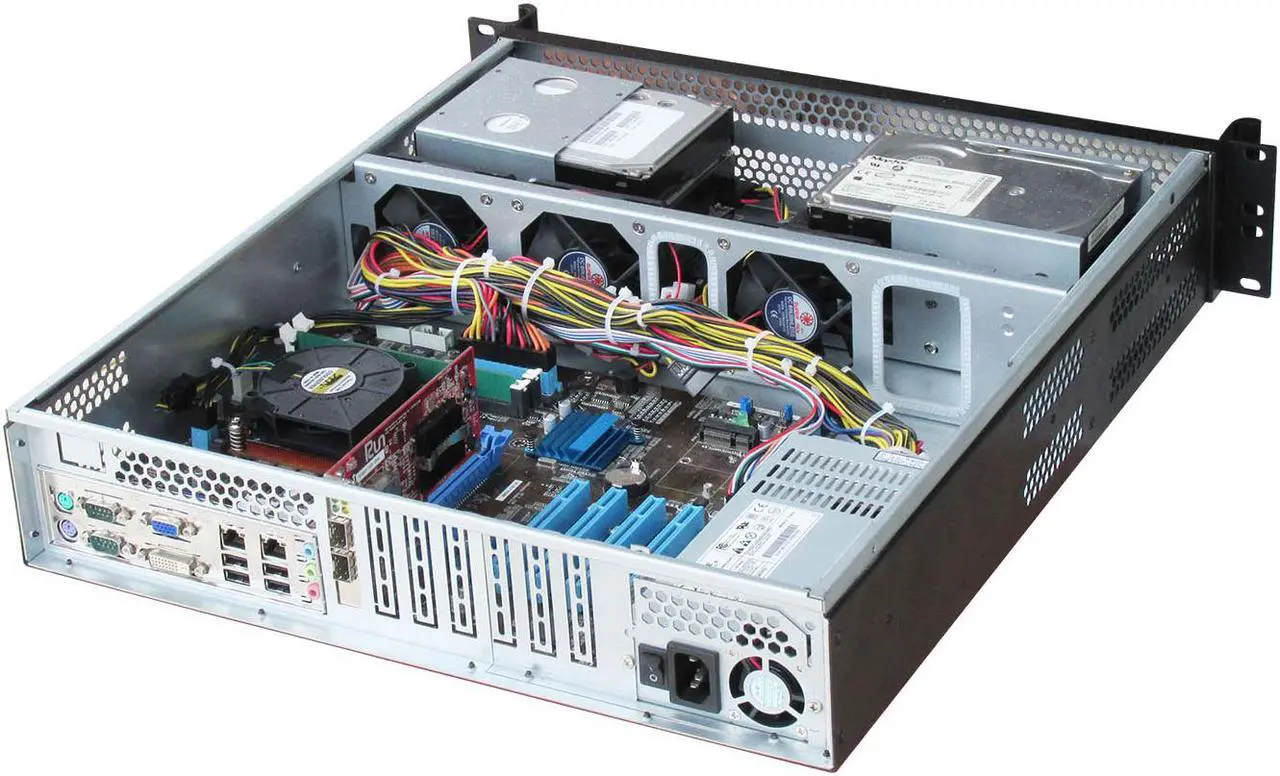 Alt view image 7 of 7 - 2U server chassis / 12 "× 10.5" and below motherboards can be installed / Application storage, security, Internet of Things and various application servers
