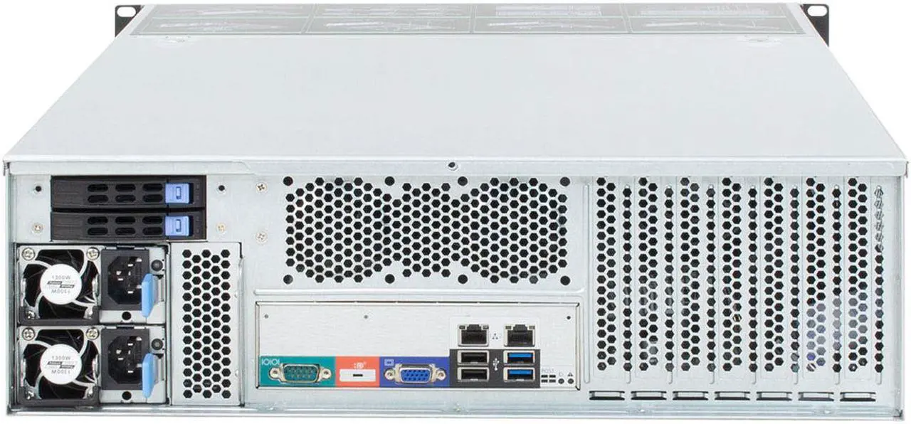 Alt view image 3 of 7 - 3U hot-swappable 16-disk server chassis / 6Gb / s Mini-sas interface (SFF8087), with temperature control, with SGPIO / empty chassis