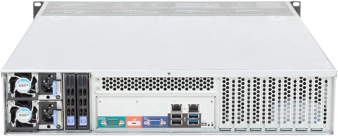 Alt view image 4 of 7 - 2U storage server 12GB/SAS backplane 8-bay hot swappable empty chassis