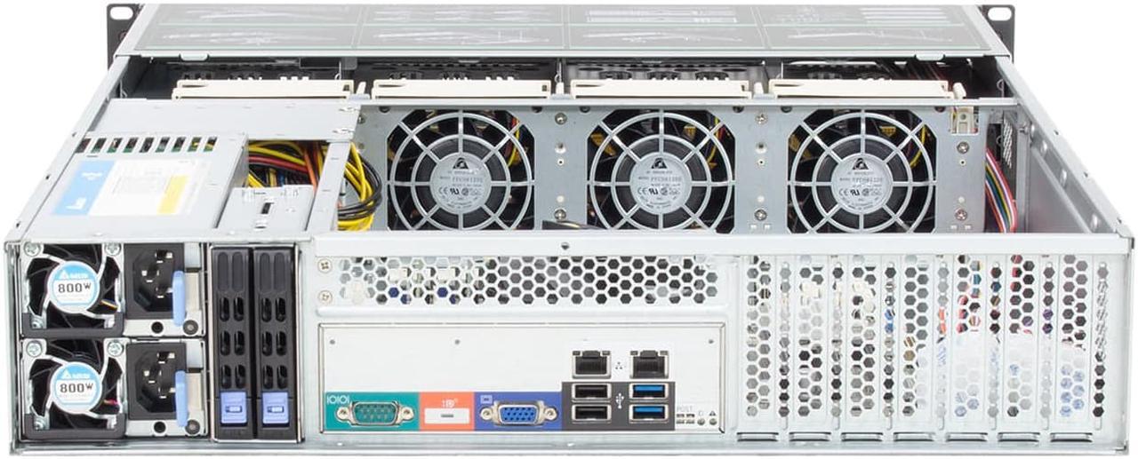 Main image of 2U storage server 12GB/SAS backplane 8-bay hot swappable empty chassis