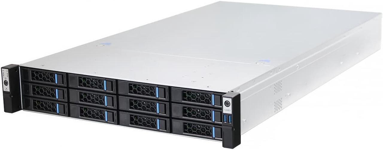Alt view image 2 of 4 - S278-12 2U storage server 12 disk hot swappable GPU computer supports E-ATX mainboard AI server air cooling chassis High performance server