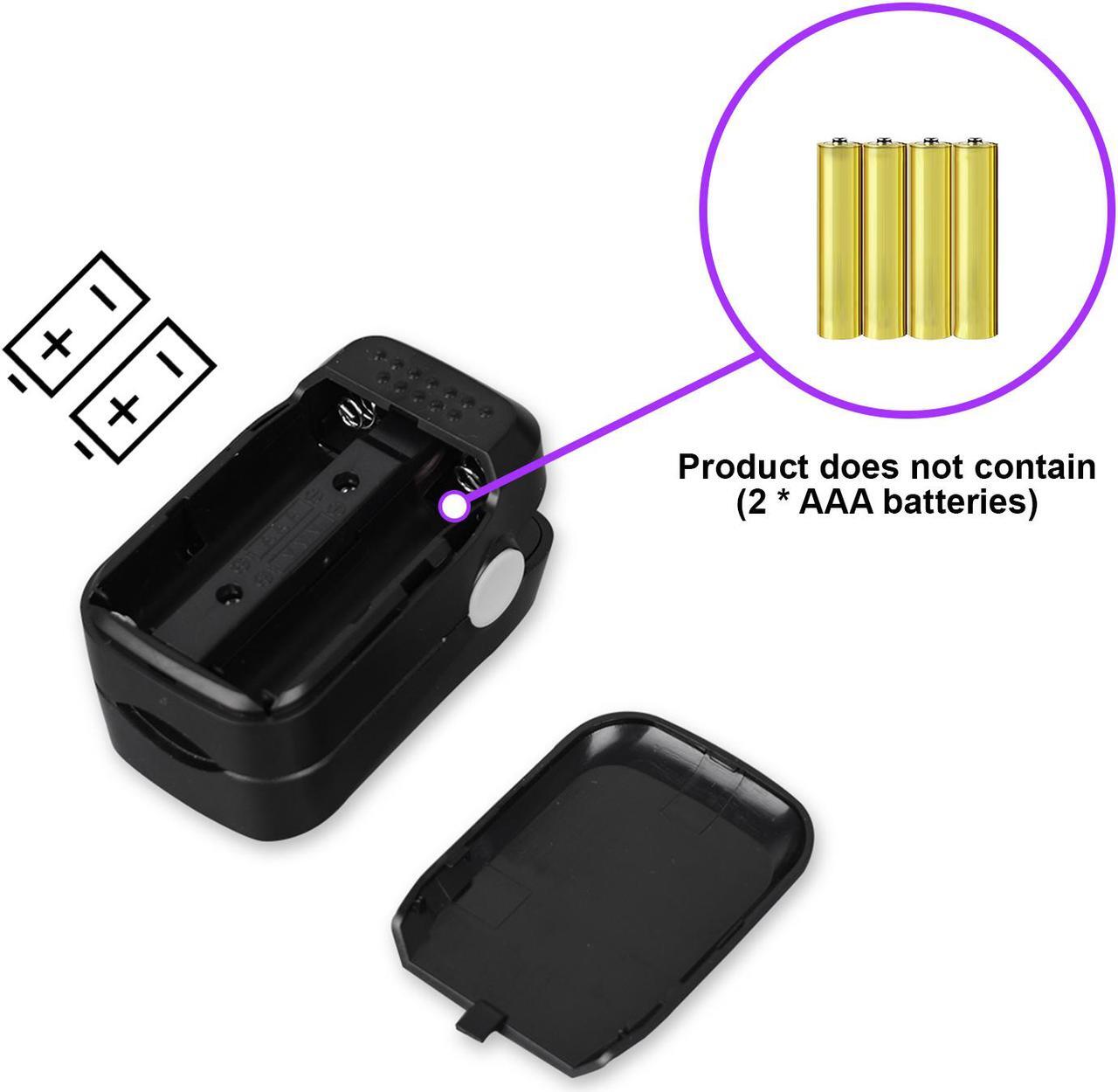 Alt view image 6 of 6 - Finger Blood Pressure Monitor Finger Pulse Oximeter Blood Oxygen Saturation Monitor LED Screen Display