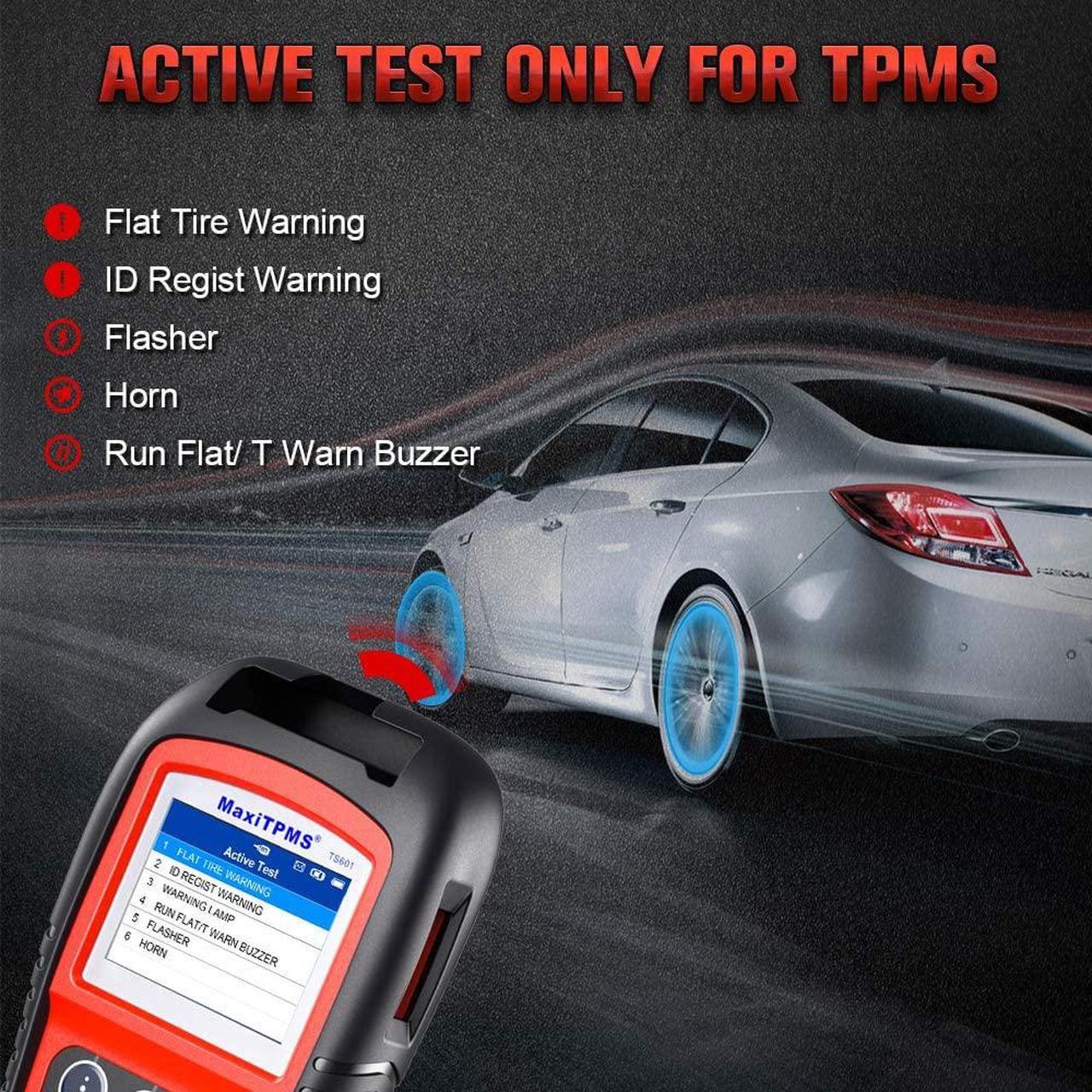 Alt view image 5 of 7 - Autel TS601 OBD2 Scanner TPMS Relearn Programming Tool with Sensor Activation, TPMS Check,  Upgrade of Autel TS508K /TS508 /TS501 /TS408 /TS401
