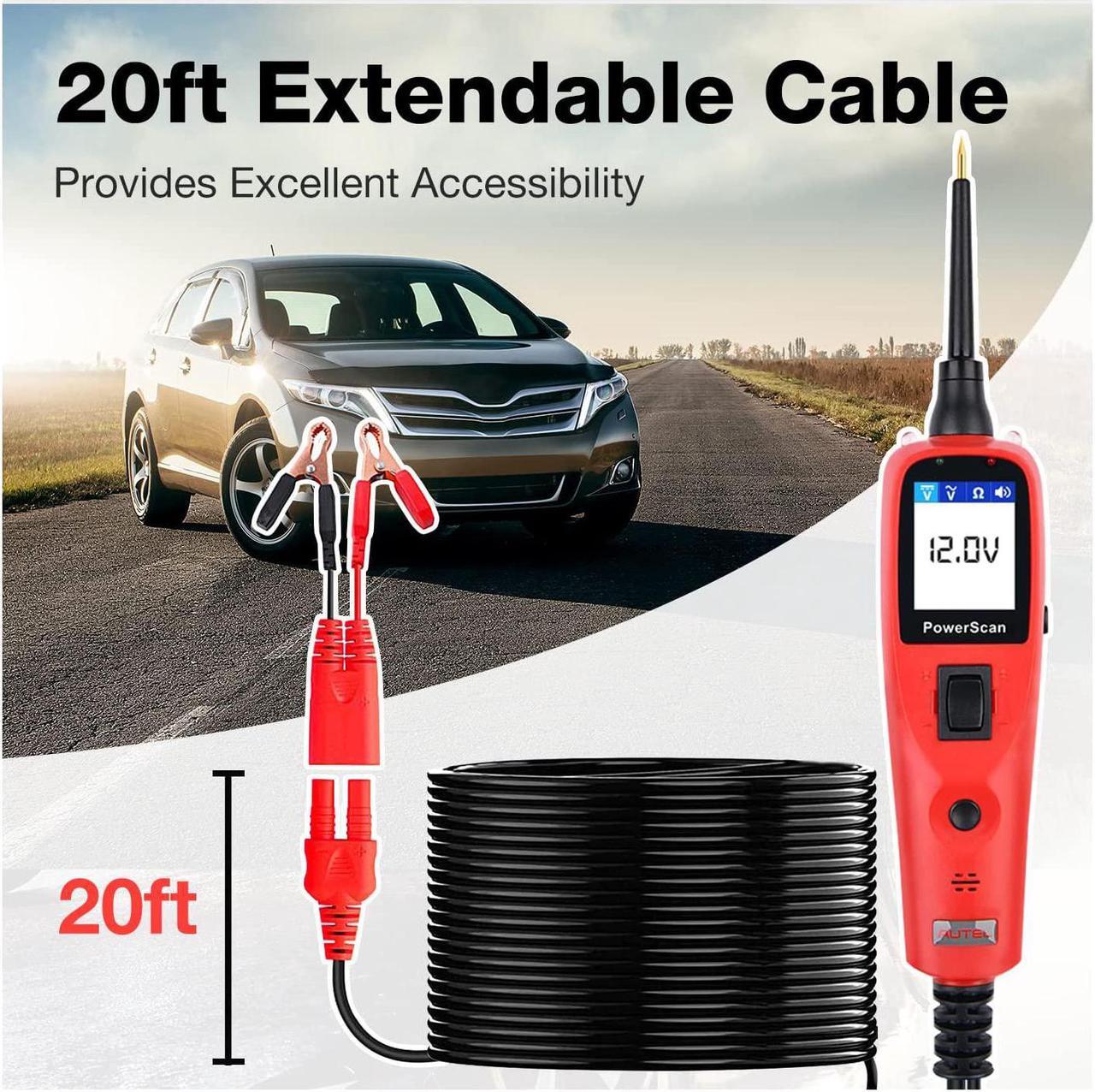 Alt view image 6 of 7 - Autel Powerscan PS100 Automotive Electrical System Tester Ps 100 Circuit Tester with 20ft Cable