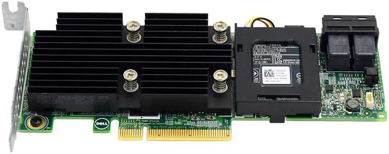 Alt view image 4 of 7 - H730 Eight-port 12Gbps PCI Express (PCIe) RAID controller