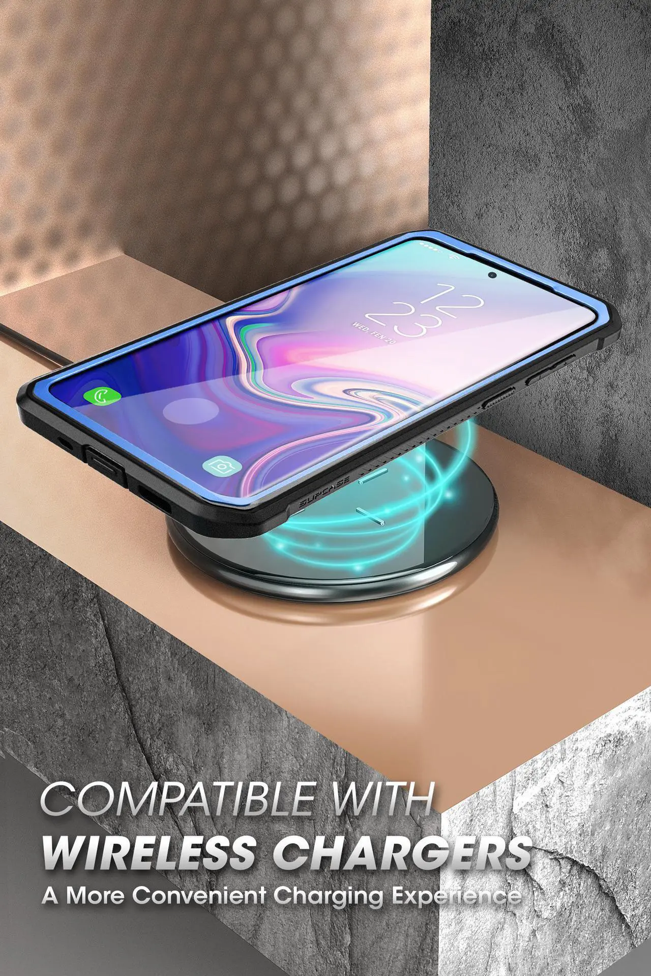 Alt view image 7 of 8 - Unicorn Beetle Pro Series Designed for Samsung Galaxy S20 FE 5G Case (2020 Release), Full-Body Dual Layer Rugged Holster & Kickstand Case with Built-in Screen Protector (Blue)