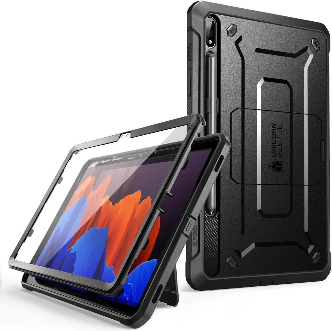 Main image of SUPCASE Unicorn Beetle Pro Series Case for Samsung Galaxy Tab S8 Ultra (2022), with Built-in Screen Protector & S Pen Holder Full-Body Rugged Heavy Duty Case (Black)