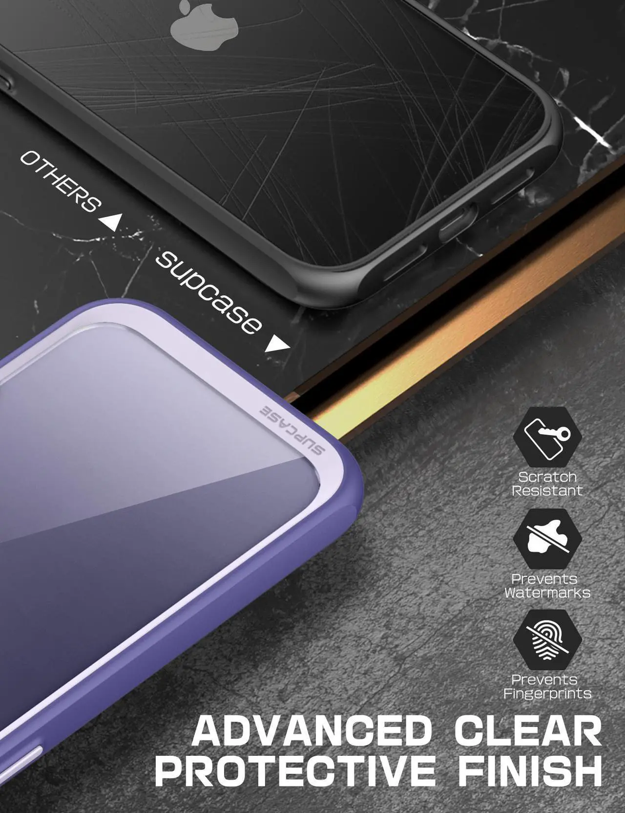 Alt view image 5 of 7 - SUPCASE Unicorn Beetle Style Case Designed for iPhone 14 Pro Max (2022 Release) 6.7 Inch, Premium Hybrid Protective Clear Case (Mauve)