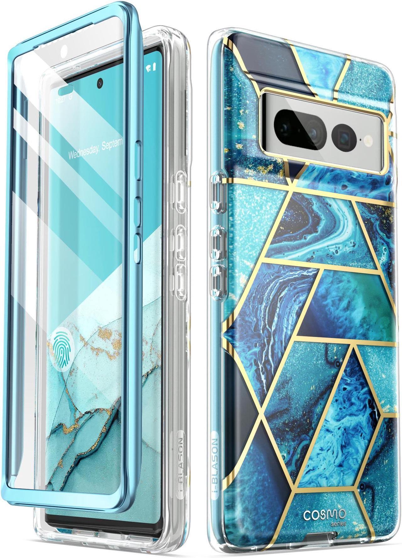 Main image of i-Blason Cosmo Series for Google Pixel 7 Pro Case (2022), Slim Full-Body Stylish Protective Case with Built-in Screen Protector (Ocean) Blue