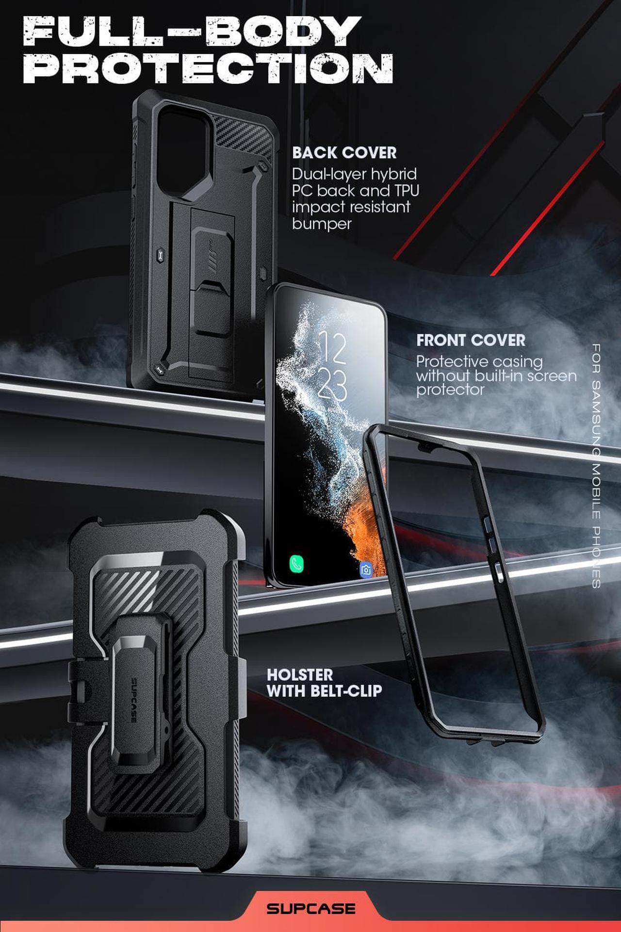 Alt view image 5 of 7 - SUPCASE Unicorn Beetle Pro Case for Samsung Galaxy S23 Ultra 5G (2023 Release), Full-Body Dual Layer Rugged Belt-Clip & Kickstand Case Without Built-in Screen Protector (Black)