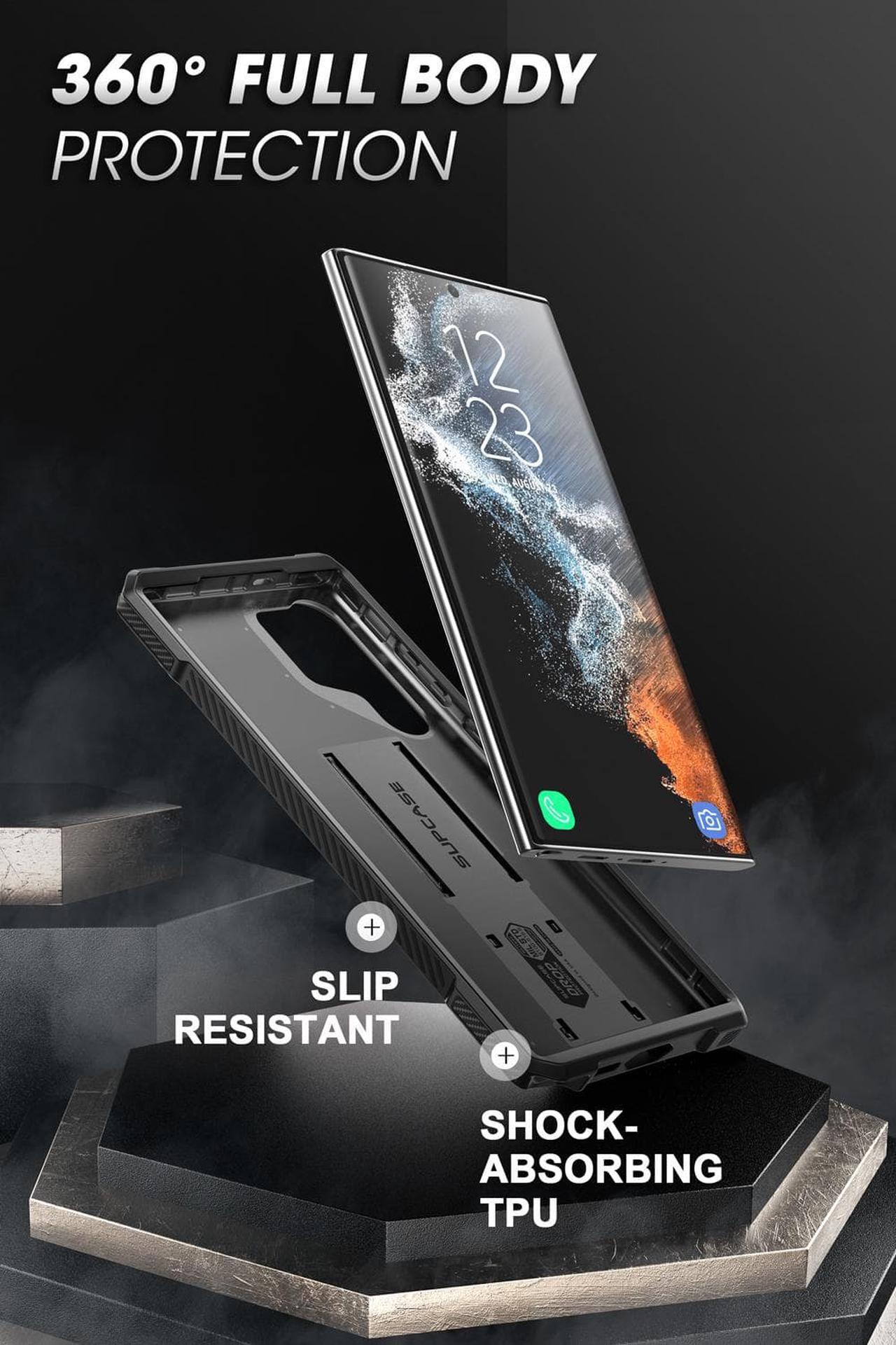 Alt view image 5 of 7 - SUPCASE Unicorn Beetle Case for Samsung Galaxy S23 Ultra 5G (2023 Release),Full-Body Dual Layer Rugged Belt-Clip & Kickstand Case Without Built-in Screen Protector (Black)