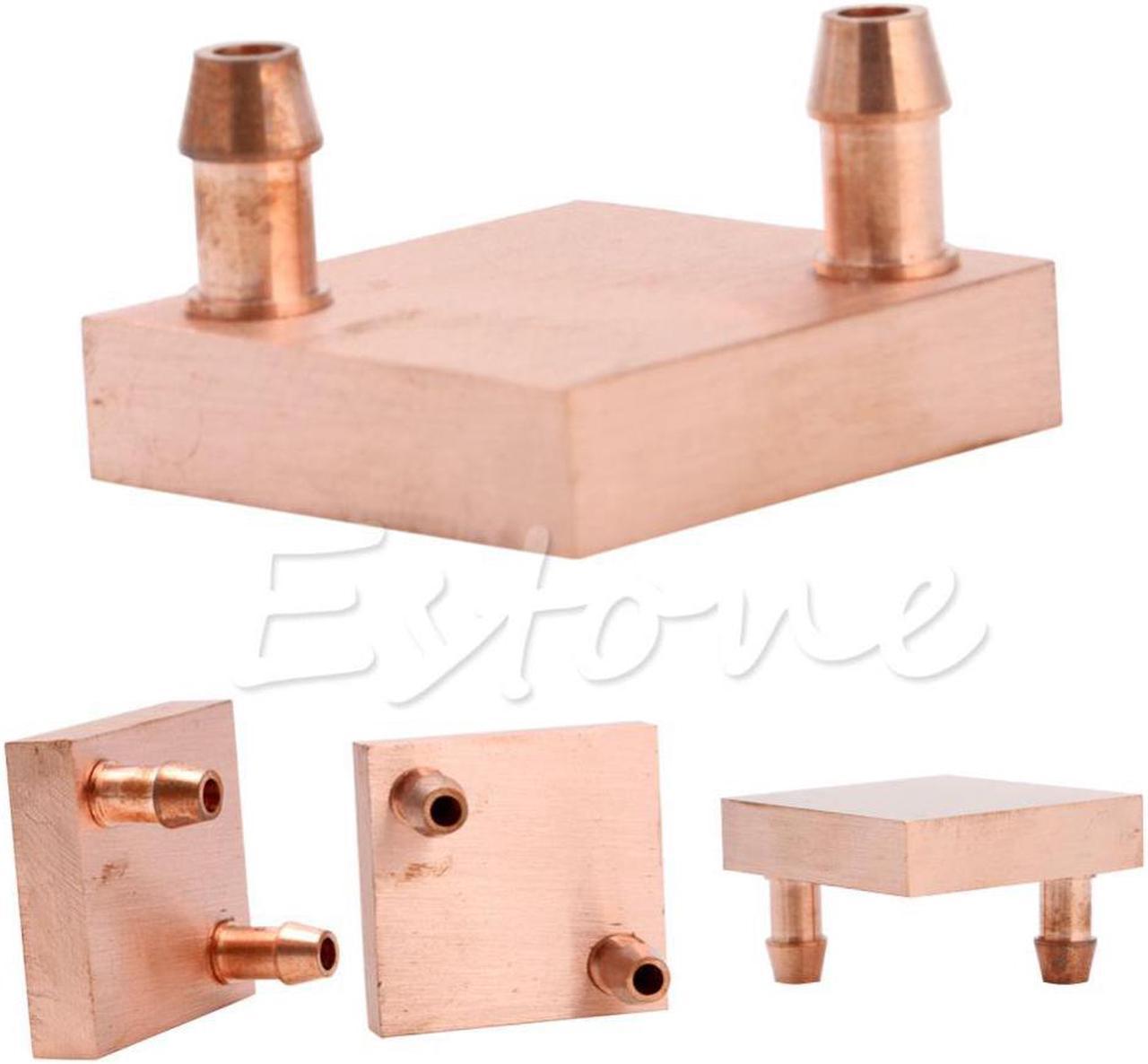 Copper Water Cooling Block For GPU CPU Radiator Liquid Heatsink Heat Sink Cooled