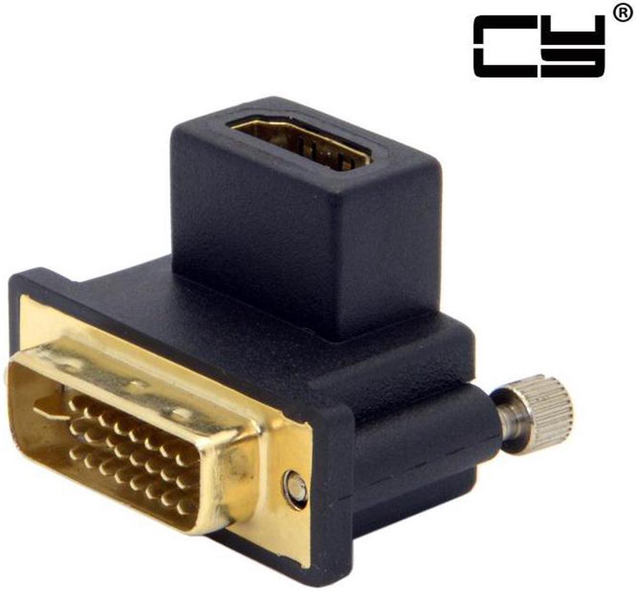 Main image of HDMI-compatible Female to DVI Male 90 Degree Up Angled Adapter Converter for Computer & HDTV & Graphics Card