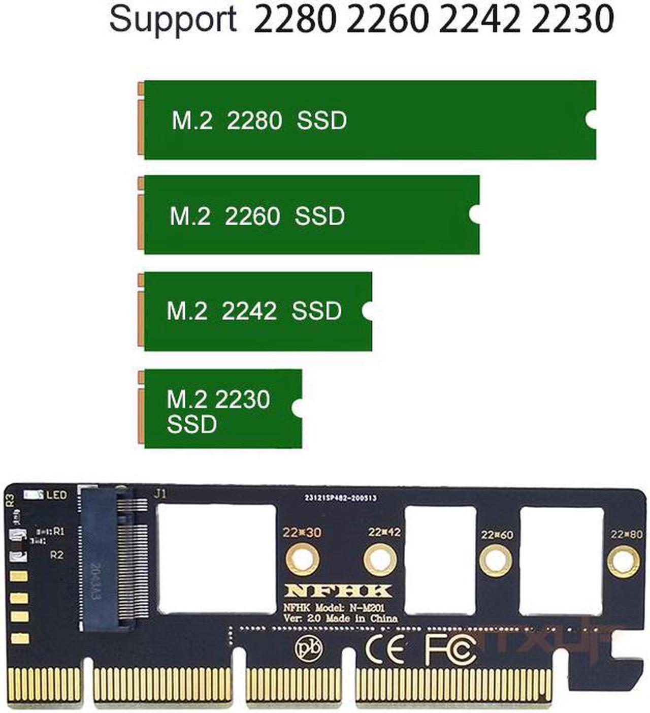 NGFF M Key M.2 NVME AHCI SSD To PCI-E PCI Express 3.0 16x X4 Adapter Riser Card Converter For XP941 SM951 PM951 A110 SSD