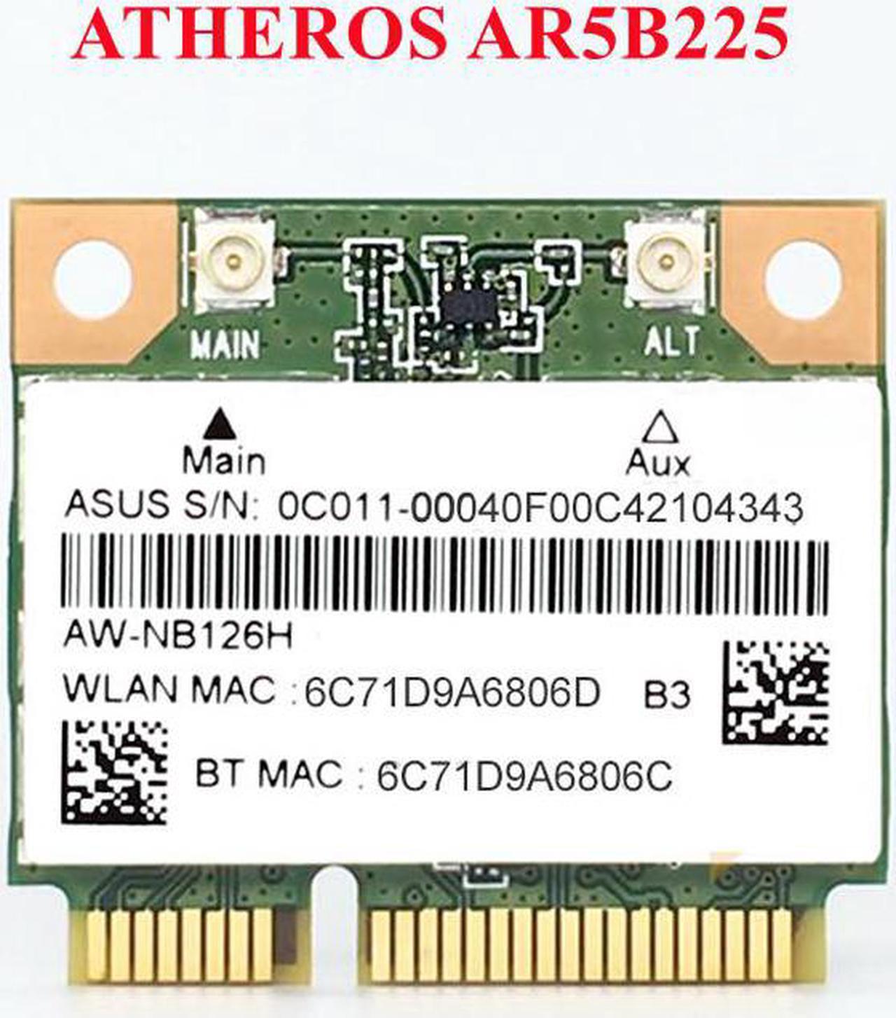 AR5B225 for AzureWave AW-NB097H AW-NB100H AW-NB126H AR3012 Half Mini PCI-E Wifi BT4.0 Wlan Wireless laptop network Card 150M