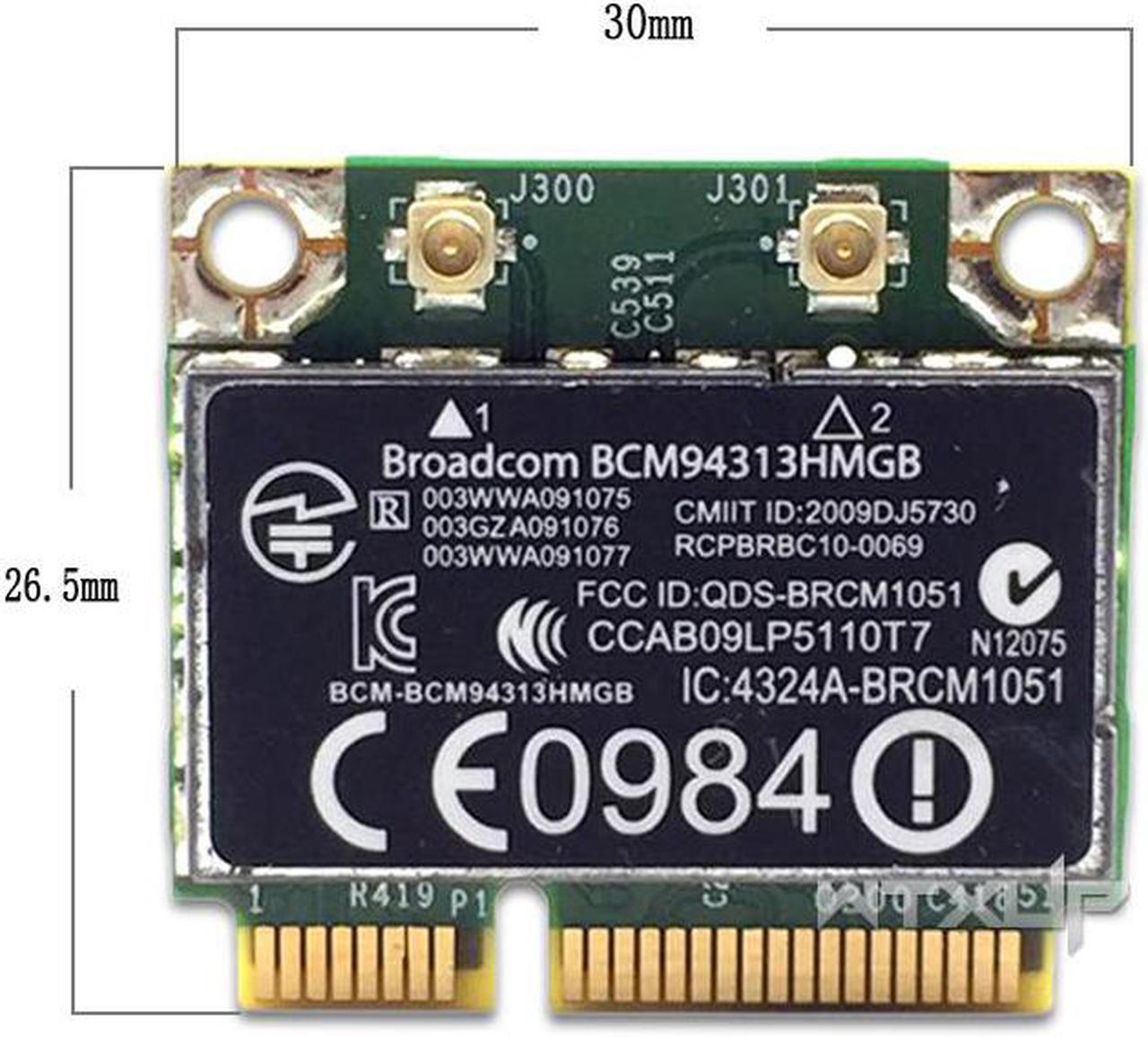 Wireless Adapter Card Broadcom BCM94313HMGB bcm94313 Wlan Card 802.11b/g/n Bluetooth 4.0 SPS 600370-001 For HP For DELL laptop