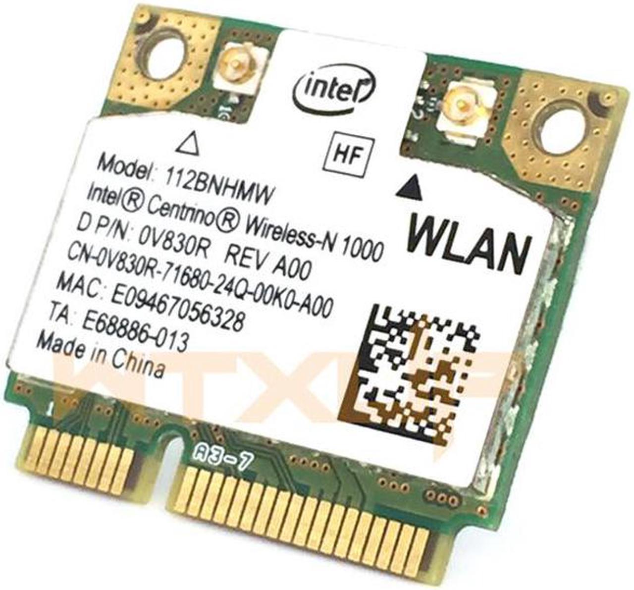 802.11 b/g/n wlan adapter for Intel Centrino Wireless-N link 1000 112BNHMW Half Mini PCIE Wifi Card 300Mbps