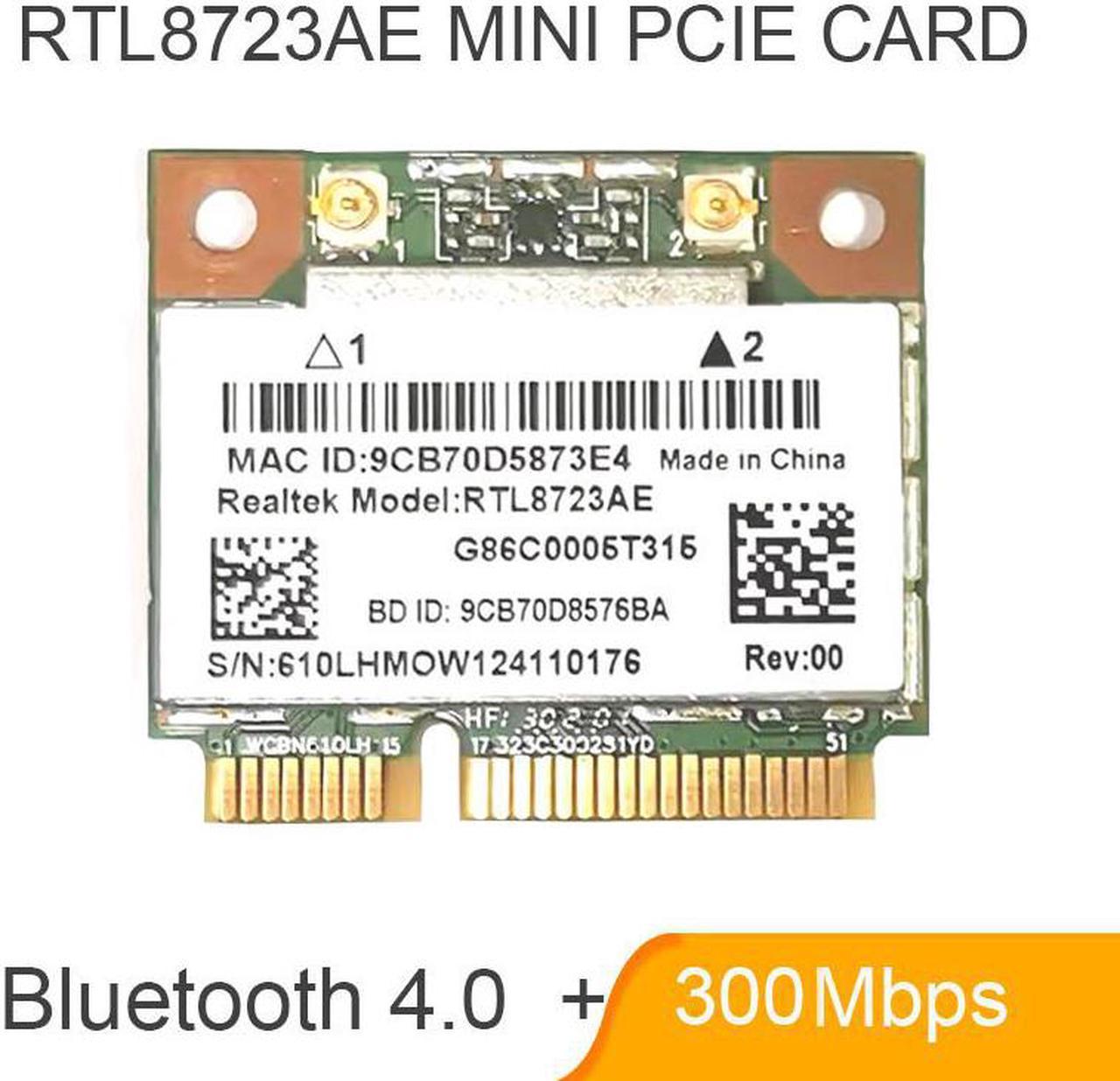 RealTek RTL8723AE 300Mbps + Bluetooth4.0 Half Mini PCI-Express Wireless Wifi Card WLAN Wlan Combo Card