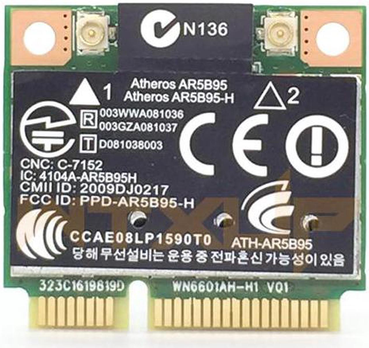 Atheros AR5B95 AR9285 802.11b/g/n Network Card wifi adapter Wireless Half Mini PCI-E SPS:605560-005 for HP G42 dv7 dv5 dv4