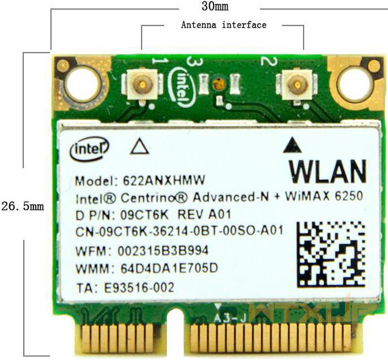 Dual Band 2.4Ghz&5Ghz wifi Wireless Adapter 6250an for Intel Centrino Advance-N 622ANXHMW Mini PCI-E Network card Dual Band 2.4