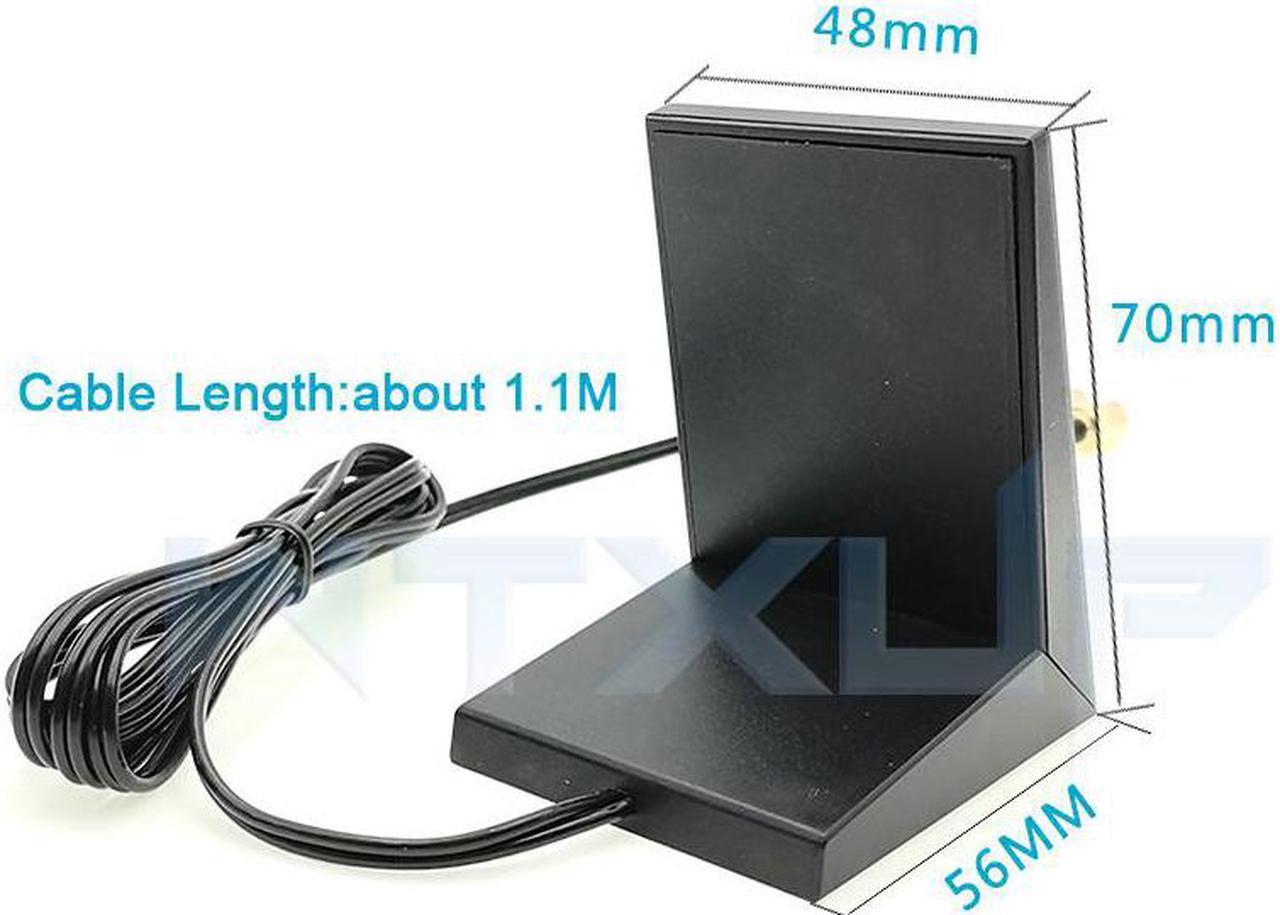 2.4GHz 5GHz Dual Band WiFi Antenna Dual RP-SMA Female Connector for TP-LINK Asus Linksys D-Link Wireless Router 1.1M