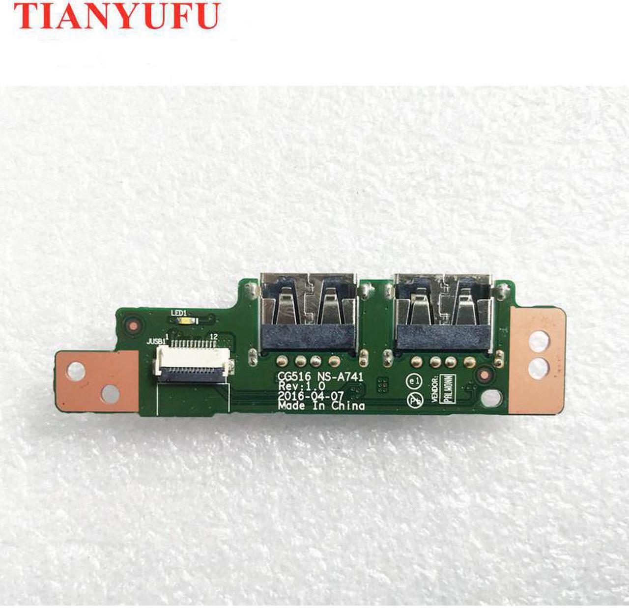 For Lenovo Ideapad 310-15 ISK IAP ABR IKB Laptop NS-A741 USB Sub Board Card With Cable 5C50L71654 NBX0001HT10