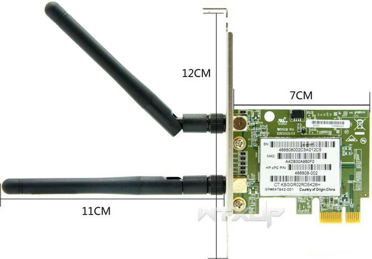 For Windows xp/7/8 802.11n 300Mbps PCI-Express Desktop WiFi Adapter WN7600R wireless network Card 2 antennas