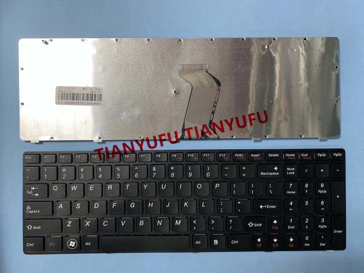 FOR Lenovo G580 G580A G585 Z580 Z585 N580 P580 P585 US Black Replacement Keyboard Laptop KEYBOARD