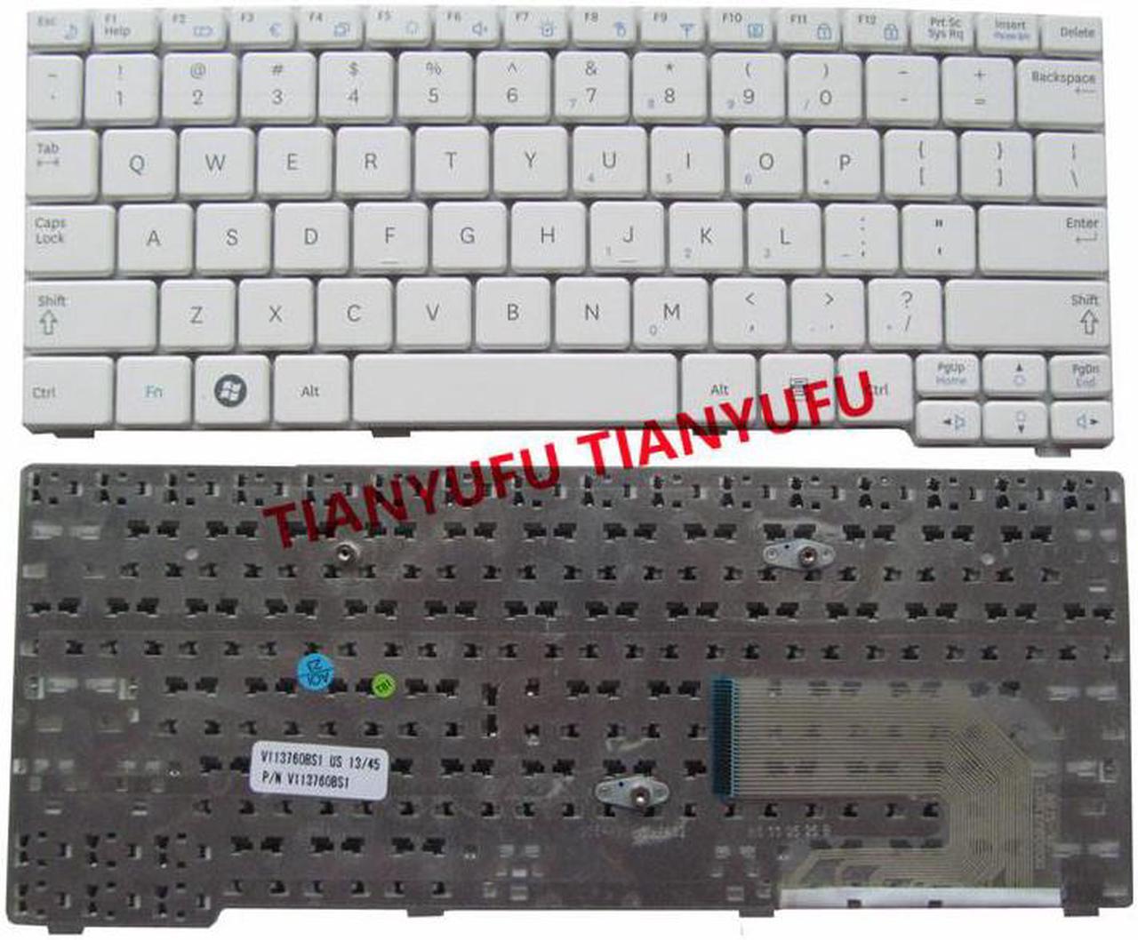 For Samsung N148 NB20 NB30 NB30P N143 N145 N148P N150 N128 N158 NB30 NB20 N102 N102S Keyboard US White Laptop Keyboard