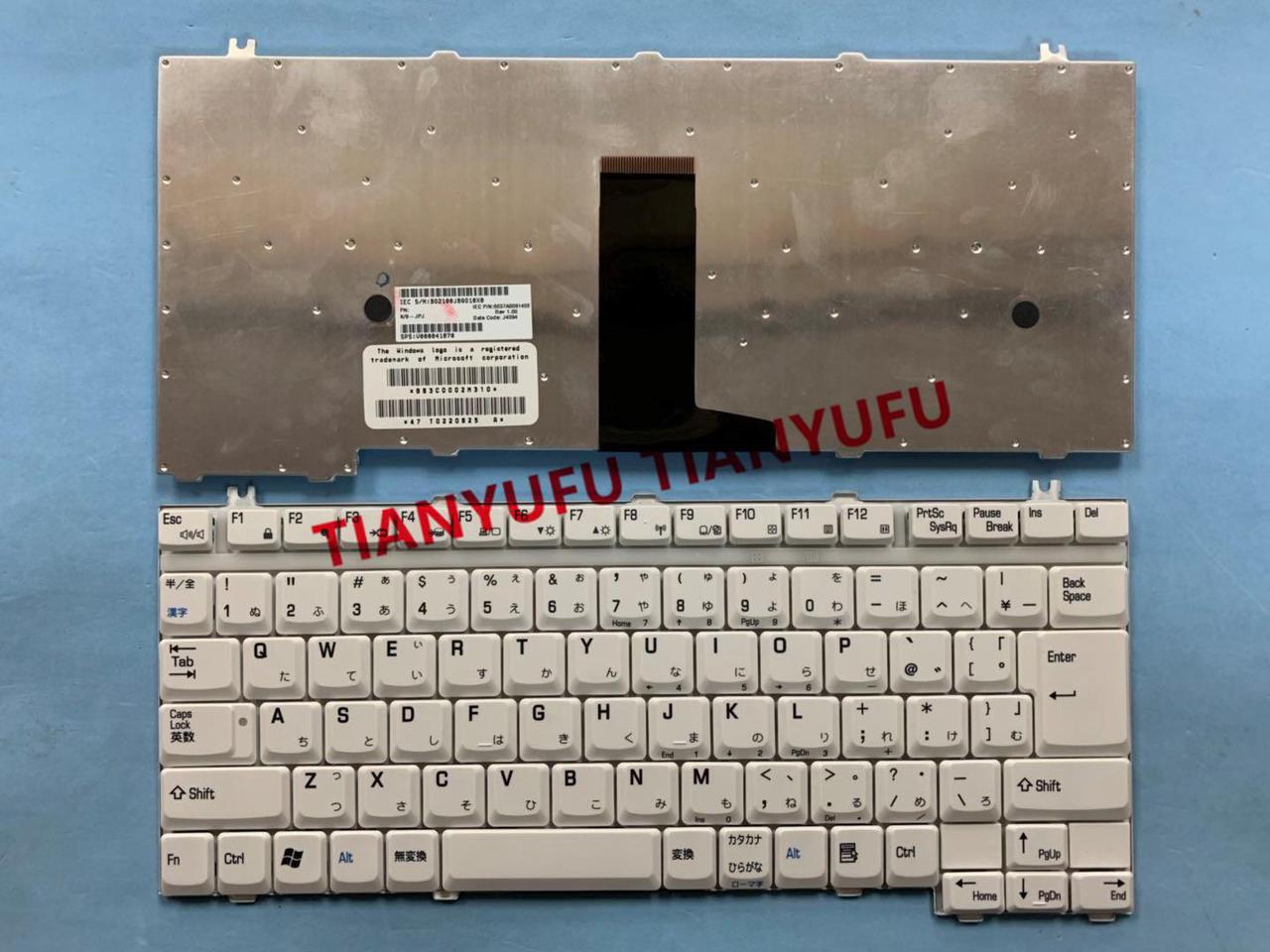 FOR Toshiba Satellite A10 A15 A20 A25 A35 A40 A45 A50 A55 A60 Tecra M10 A9 A10 M9 S5 S10 Keyboard Japanese White Laptop Keybaord