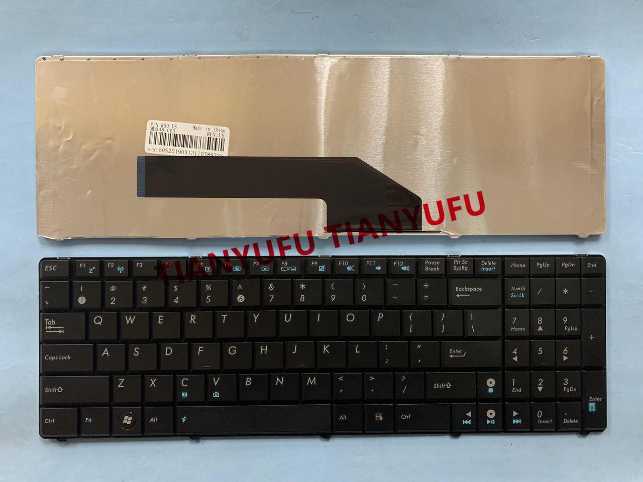 For Asus M60 M60W K61 K50AB K50 X5DI K70 X5IC X5DC X66IC K50IN K70IN Keyboard US BLACK Laptop Keyboard