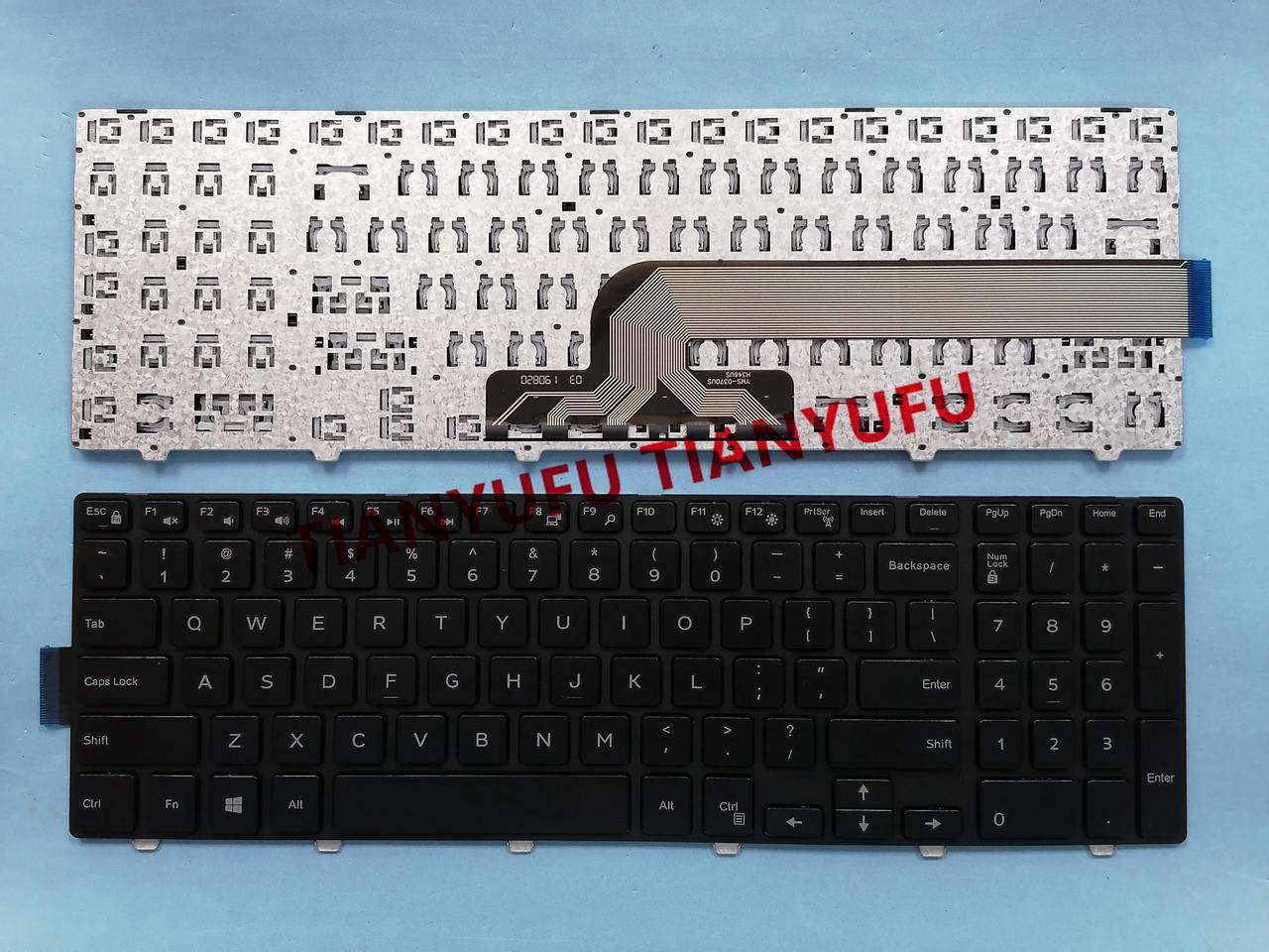 FOR DELL Inspiron 15-3000 5542 5543 5545 5547 5548 Keyboard US Black Without Tinfoill Laptop Keyboard