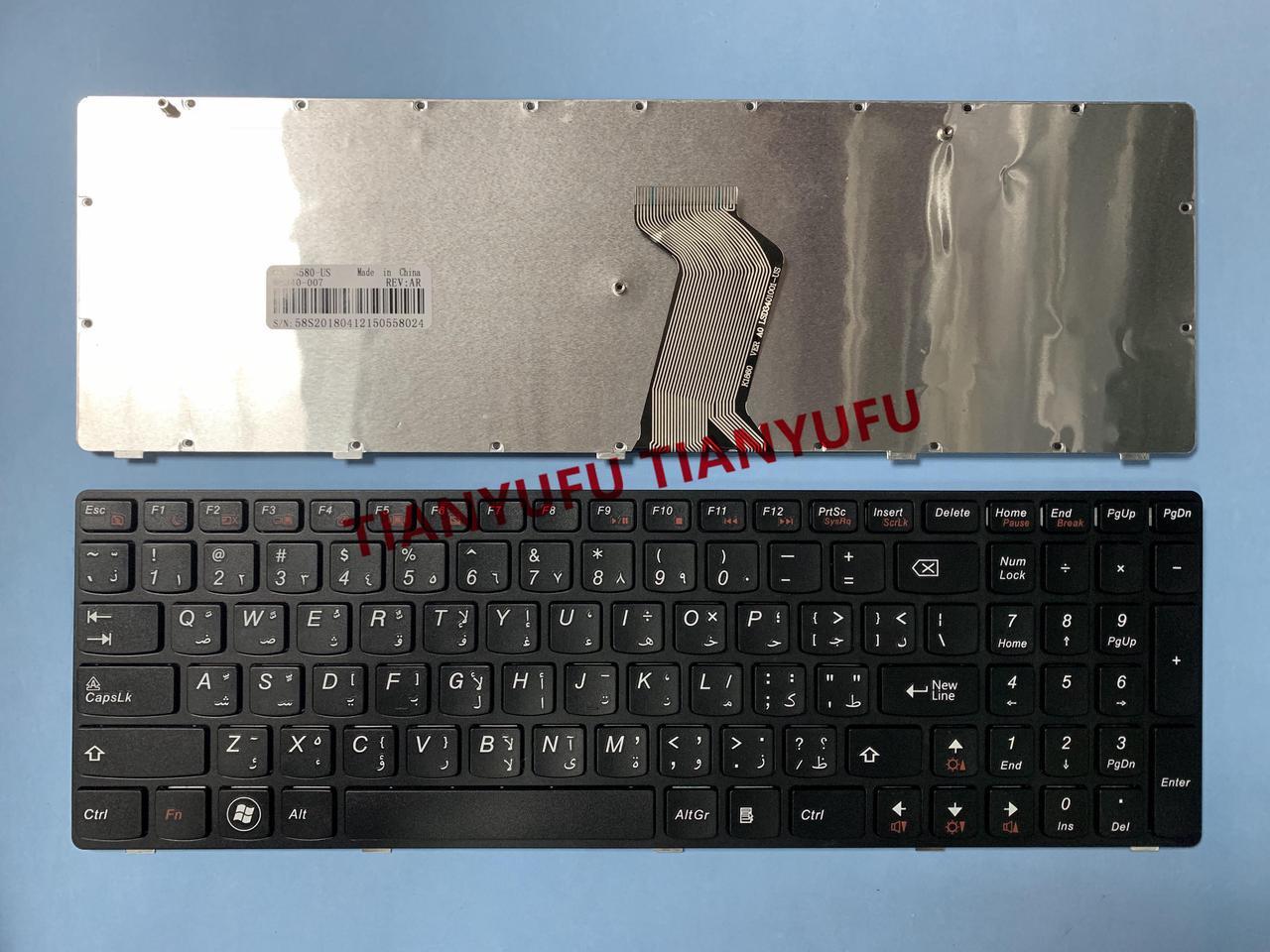 FOR Lenovo G580 G580A G585 Z580 Z585 N580 P580 P585 Keyboard Arabic Black Replacement Laptop KEYBOARD