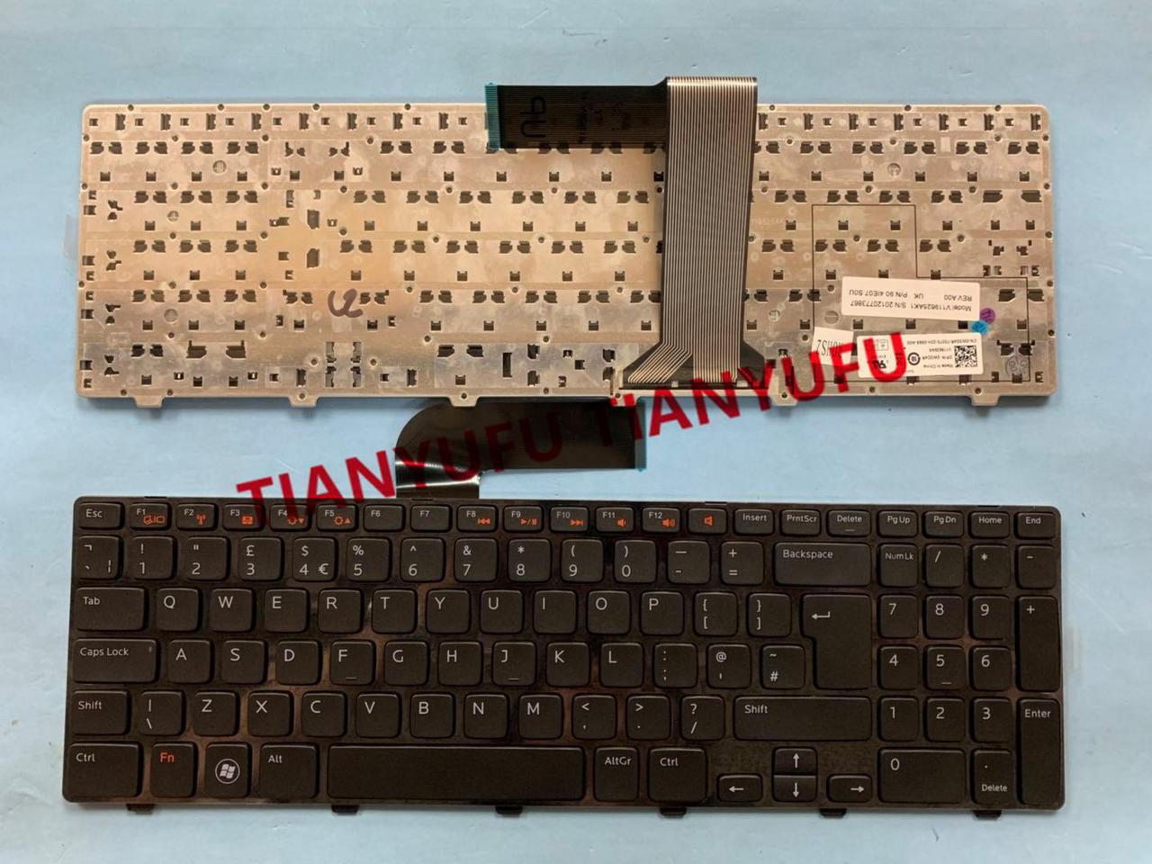 FOR Dell Inspiron 15R N5110 M5110 N5110 M511R M501Z V119625AK1 UK Keyboard Black Laptop Keyboard