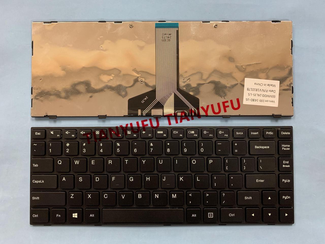 FOR Lenovo 100-14 100-14IBD BLACK KEYBOARD US Black Laptop KEYBOARD