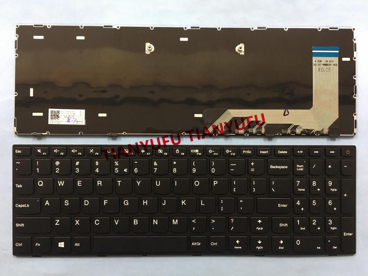 FOR Lenovo Ideapad 110-15ISK Keyboard US With Frame Black Replacement Laptop KEYBOARD