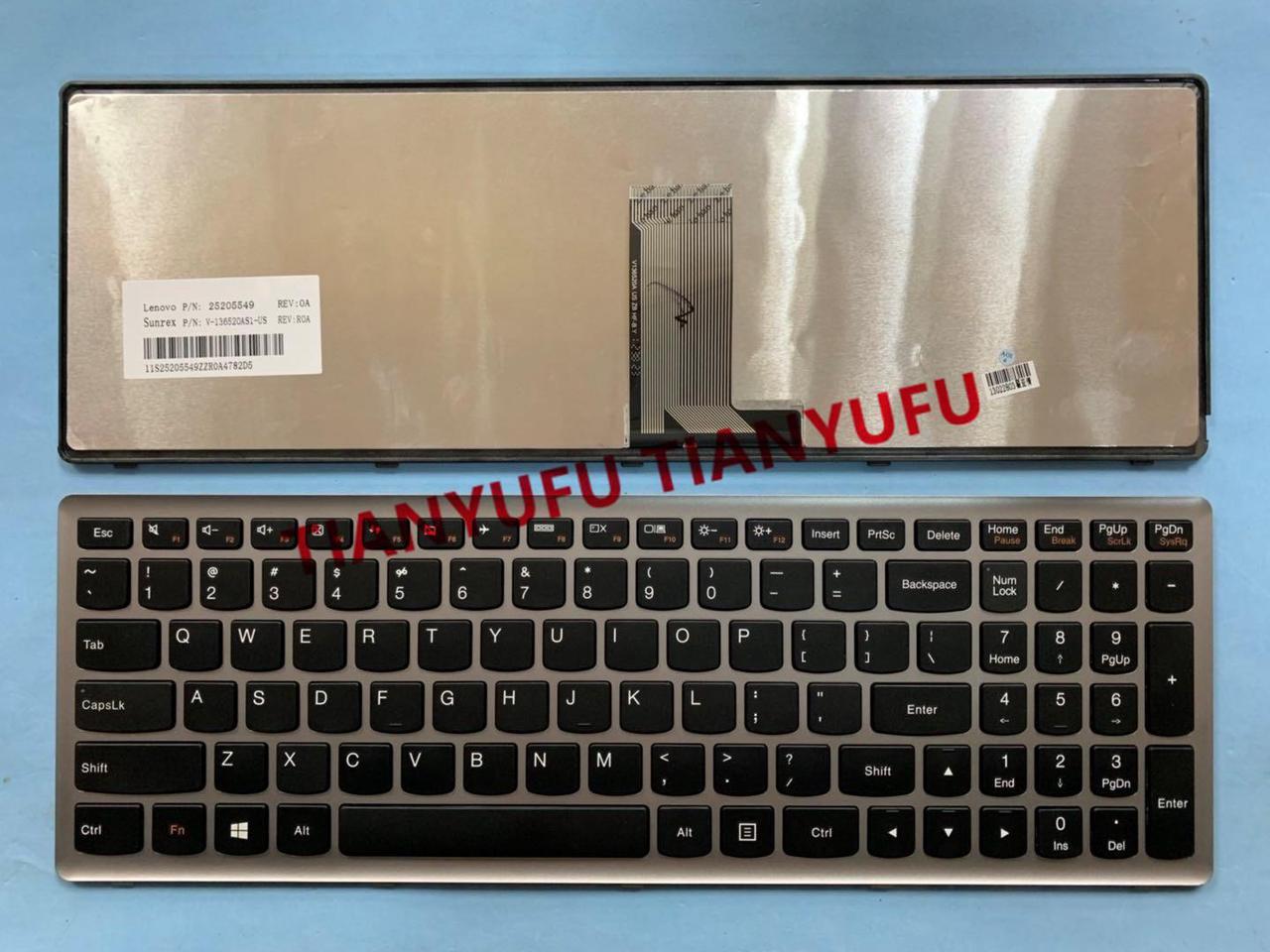 FOR Lenovo IdeaPad U510 Z710 25205549 V-136520AS1-US Black Keyboard Laptop KEYBOARD Laptop KEYBOARD