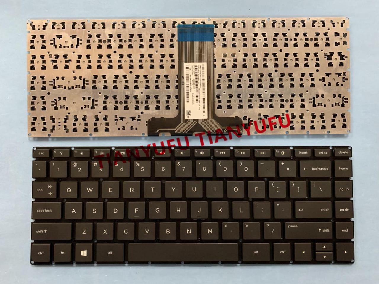 FOR HP Pavilion 14-AB 14AB-000TX 14-AB011TX 14-AB009T US Curve Edge Without Frame Black Keyboard Laptop Keybaod