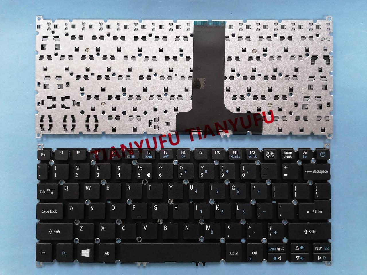 FOR Acer ES1-132 C37M C9N8 One 11 AO1-132 ES1-1 US With Power Key KEYBOARD US BLACK LAPTOP KEYBOARD